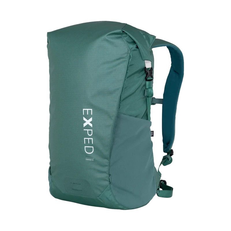 Exped Typhoon 25 Green, wasserdichter Tagesrucksack für Wandern, Bike und Alltag