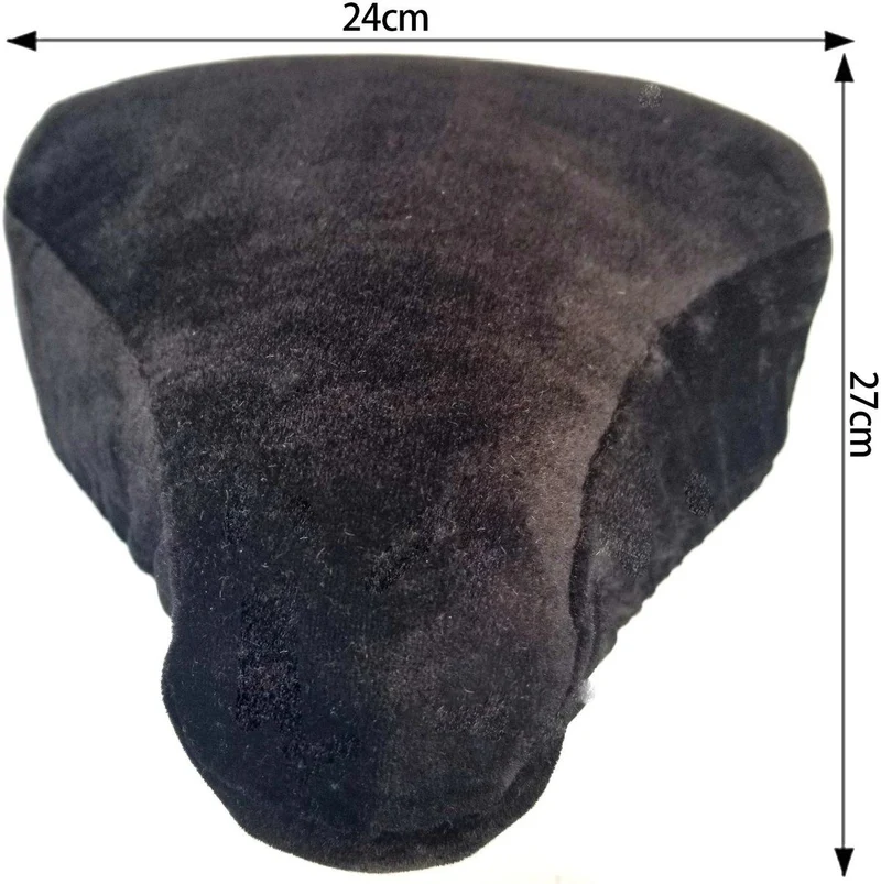 Black Fleece Bicycle Saddle Cover