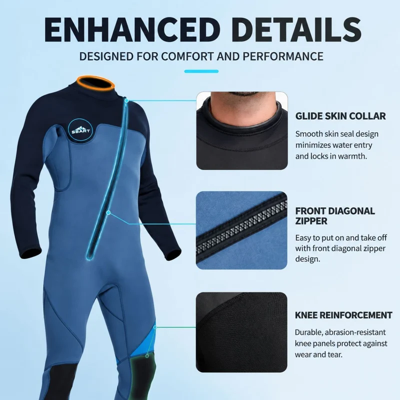 XXL Purple 3MM Men's Full Wetsuit