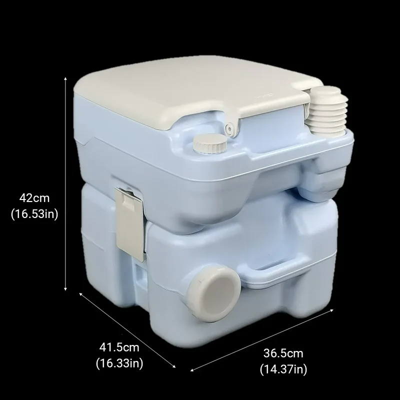 20L Toilet Camping Toilet for Hiking RV Trips Emergency Potty Seat