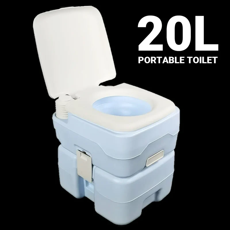 20L Toilet Camping Toilet for Hiking RV Trips Emergency Potty Seat