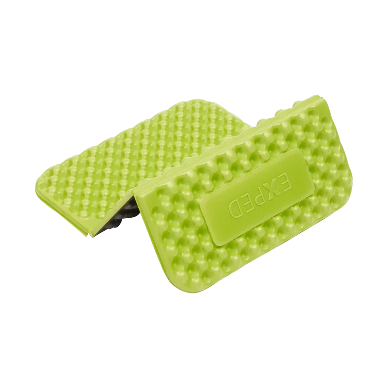 Exped Flex Sit Pad Green, leichte Sitzunterlage für Outdoor und Bergsport
