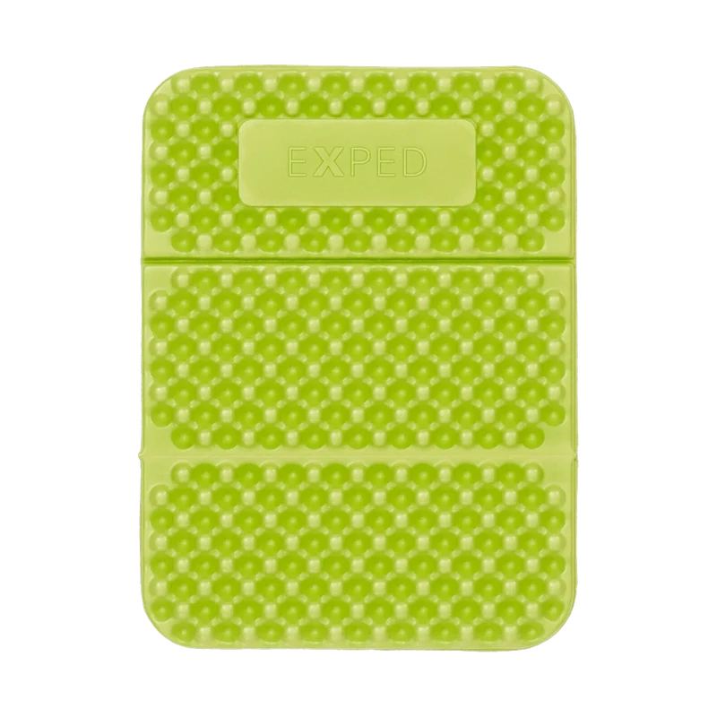 Exped Flex Sit Pad Green, leichte Sitzunterlage für Outdoor und Bergsport