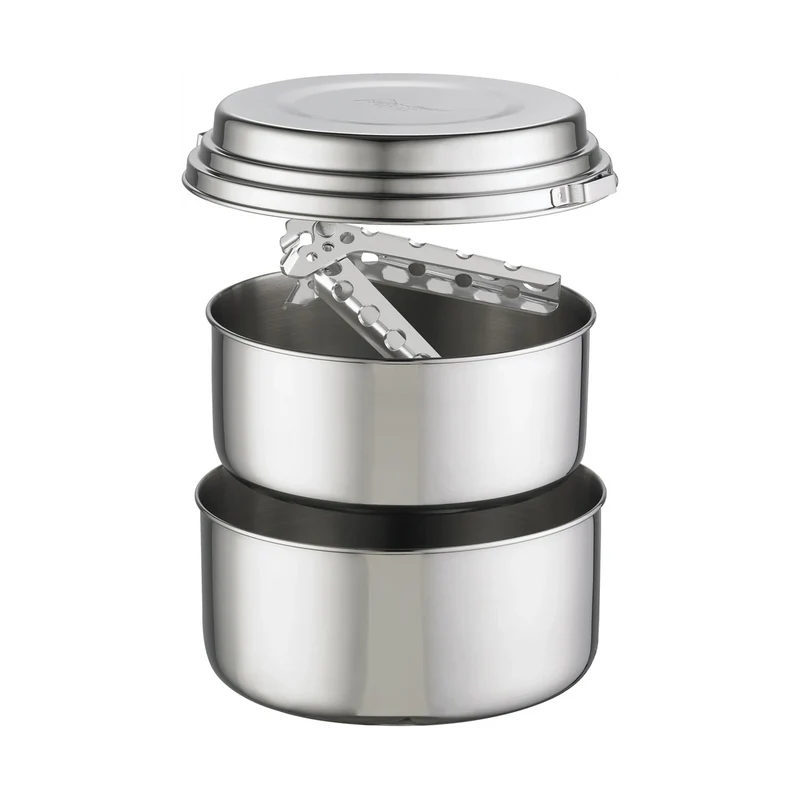 MSR Alpine 2 Pot Set Grey, robustes Kochset für Trekking und Camping