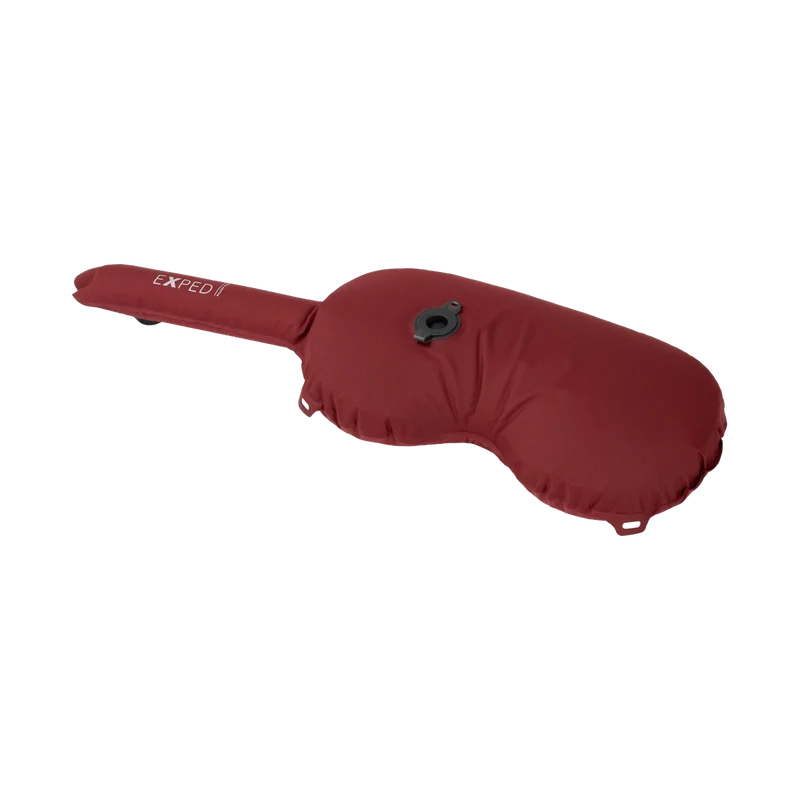 Exped Pillow Pump Red, Kissen und Pumpe in einem für Outdoor und Camping