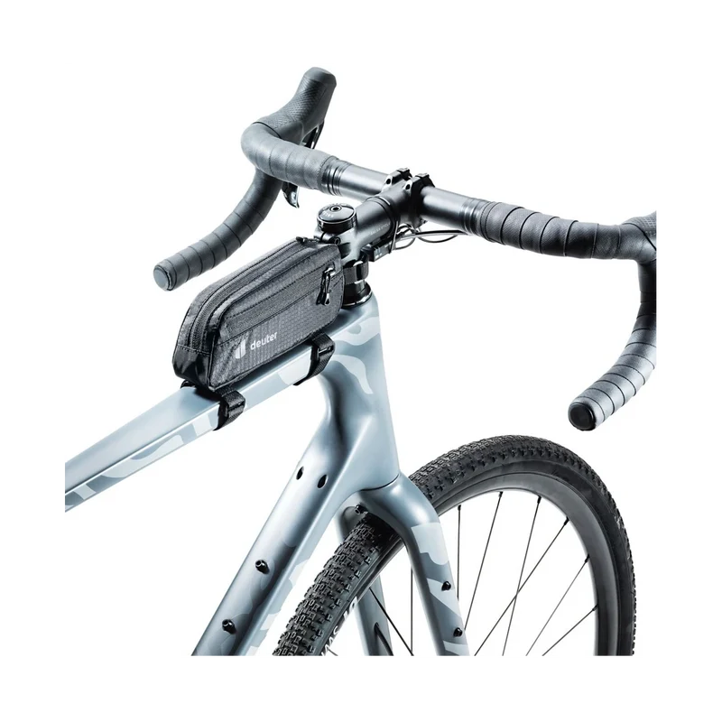 Deuter Energy Bag 0,5 Black, kompakte Oberrohrtasche für Snacks und Kleinteile