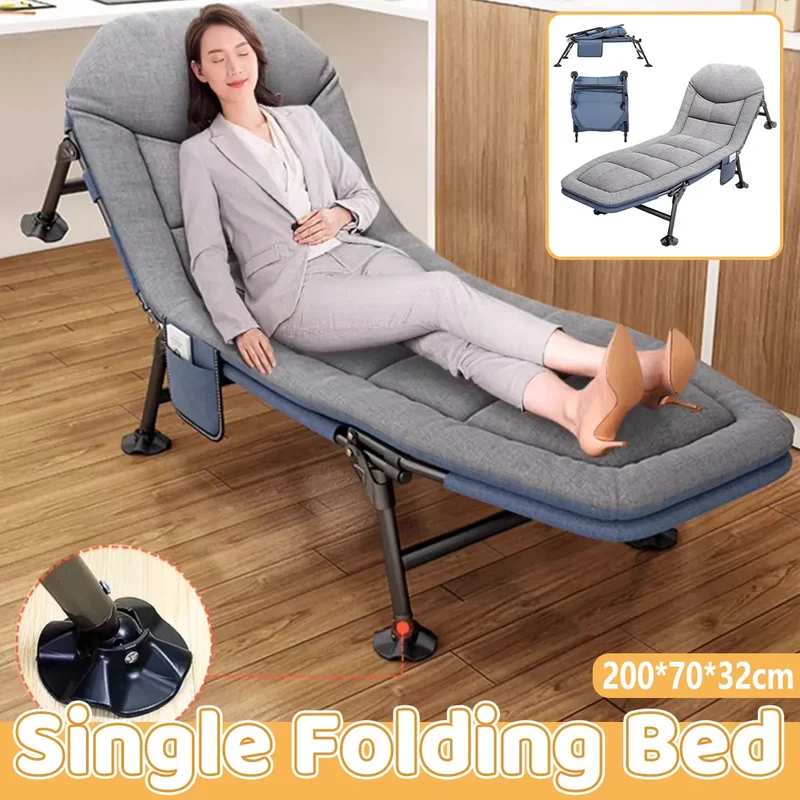 Folding Bed Single Model Dark Grey