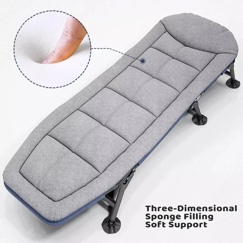 Folding Bed Single Model Dark Grey
