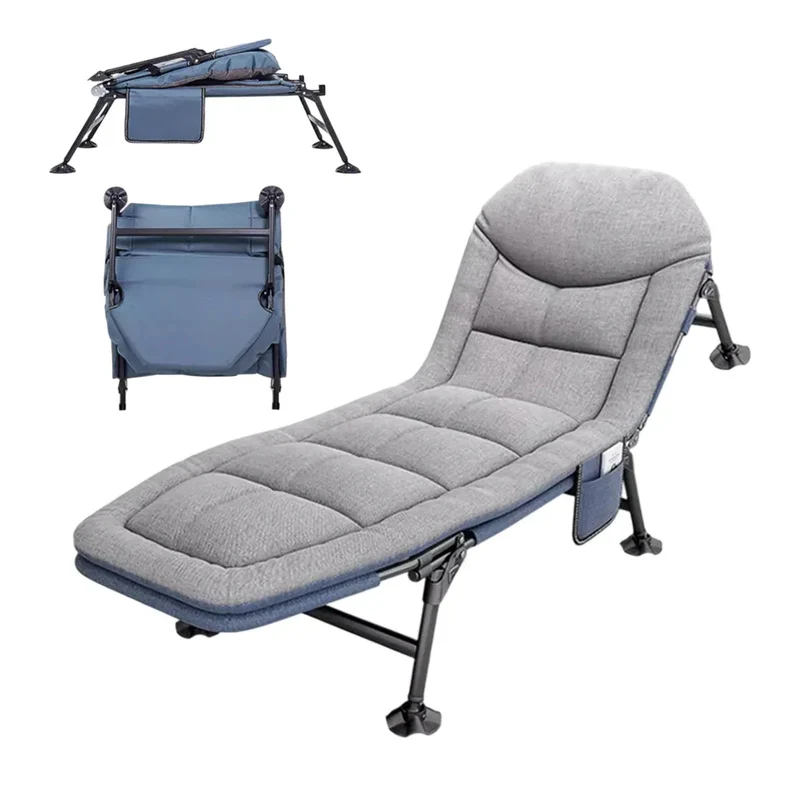 Folding Bed Single Model Dark Grey