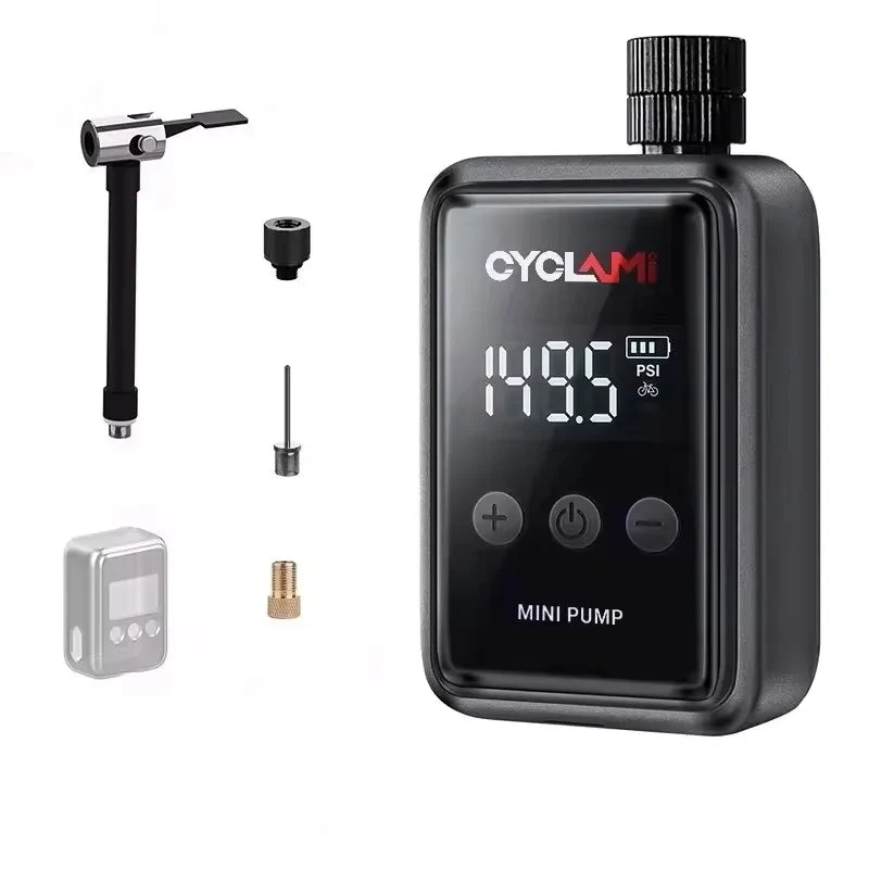 Mini Electric Bicycle Air Pump 150PSI Portable Inflator