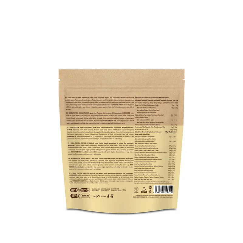 VEGAN PROTEIN - Batido Proteico Vegano en Polvo 700g