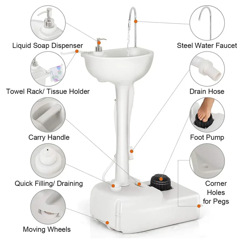 Mobile Portable Outdoor Washbasing