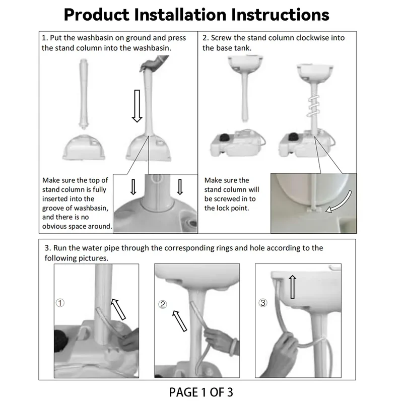 Mobile Portable Outdoor Washbasing