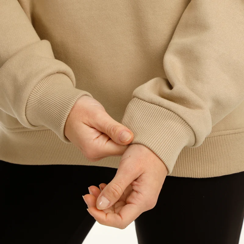 Wild Oversize Sweatshirt Damen-Beige