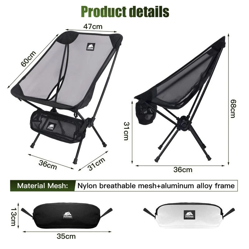 2pc Outdoor Folding Moon Chairs Black