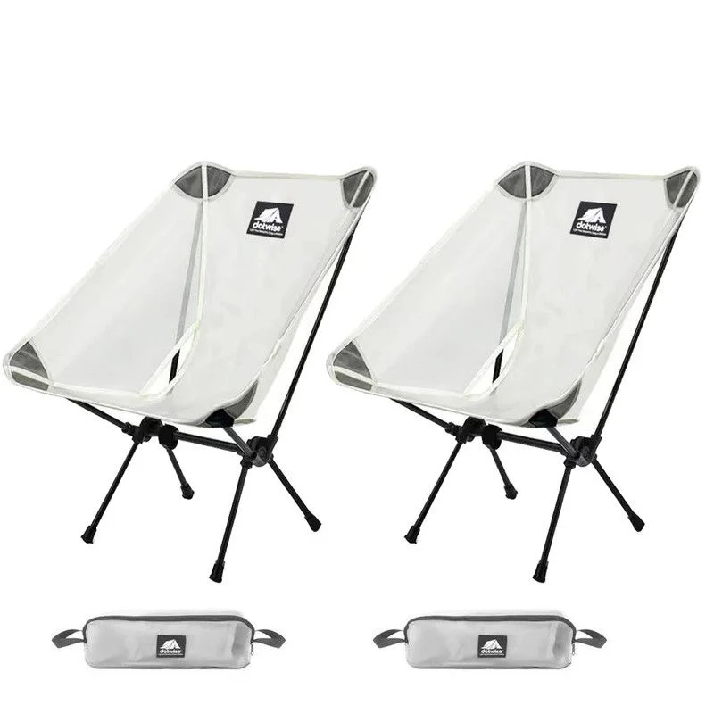 2pc Outdoor Moon Chairs White