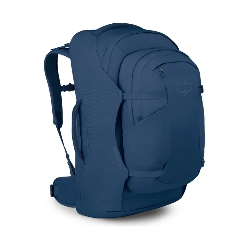 Osprey Farpoint 70 Blue, geräumiger Reiserucksack für lange Reisen und Backpacking