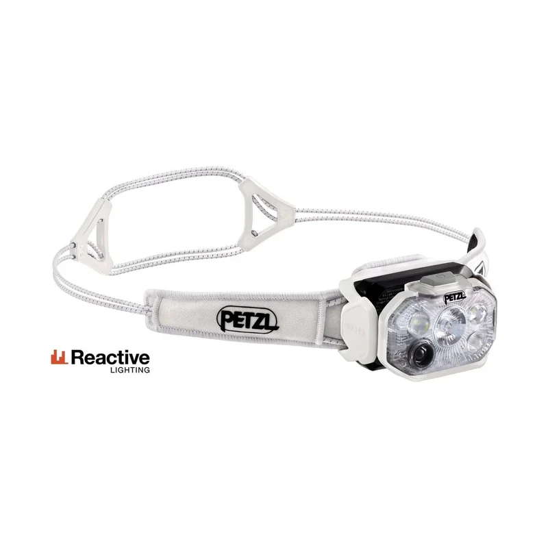 Petzl Swift RL White, leistungsstarke Stirnlampe für Bergsport und Trailrunning