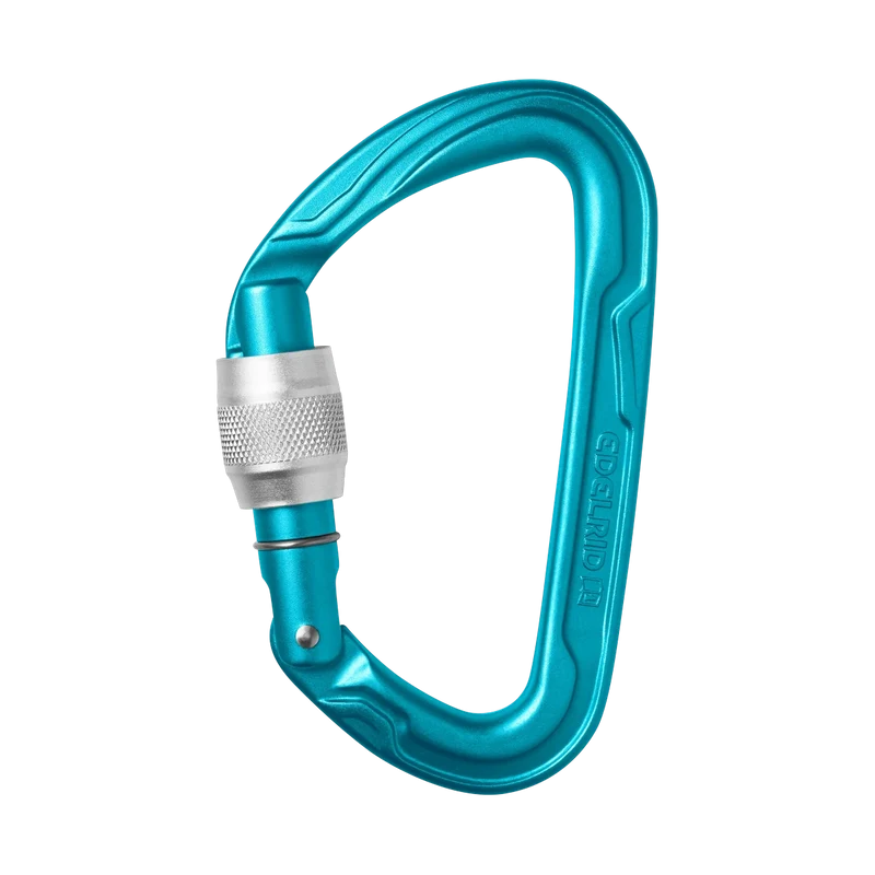 Edelrid Pure Screw Blue, leichter Schraubkarabiner für vielseitigen Einsatz