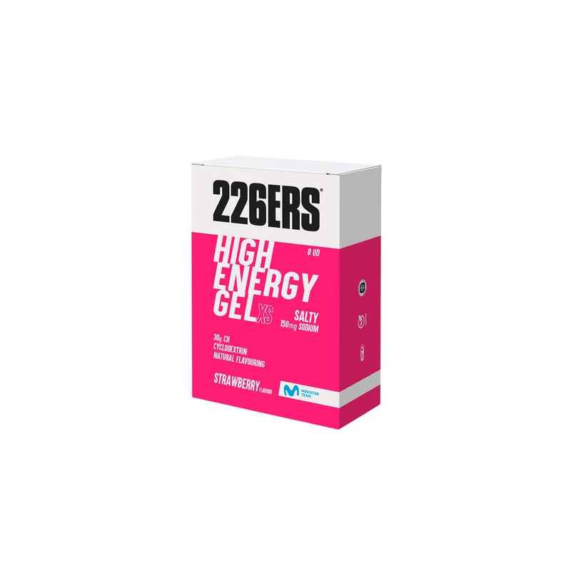 BOX 8 HIGH ENERGY GEL XS 45g - Gel Energético con ciclodextrina