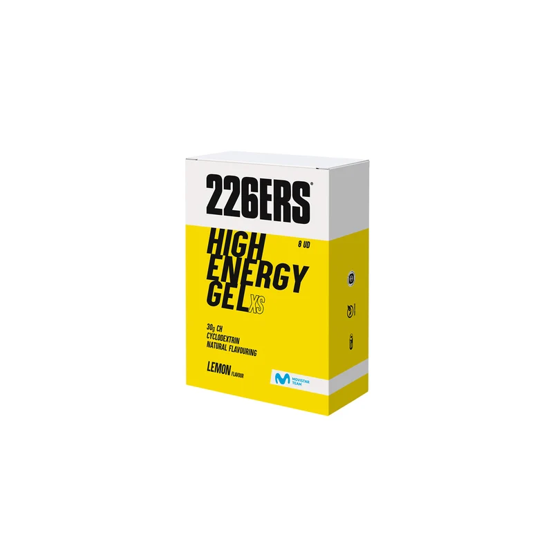 BOX 8 HIGH ENERGY GEL XS 45g - Gel Energético con ciclodextrina