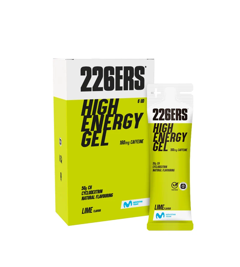 BOX 6 HIGH ENERGY GEL 76g - Gel Energético con ciclodextrina