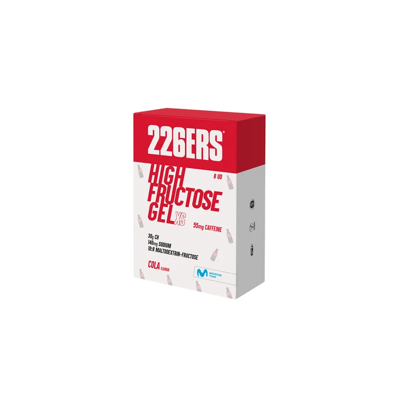 BOX 8 HIGH FRUCTOSE GEL XS 44g - Gel Energético con fructosa