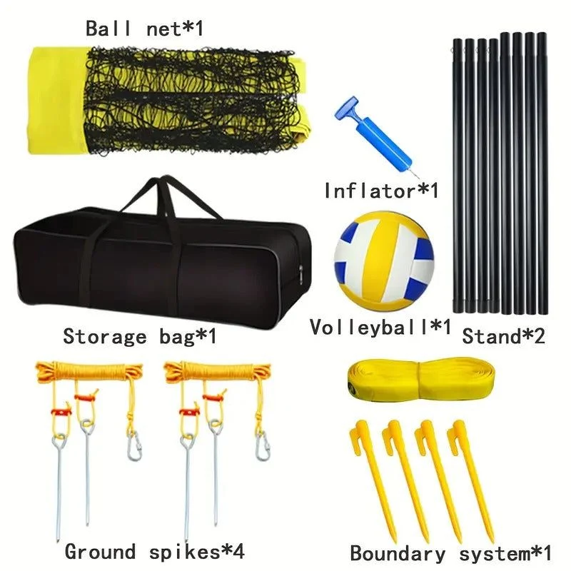 Volleyball Set Outdoor PVC Net with Accessories