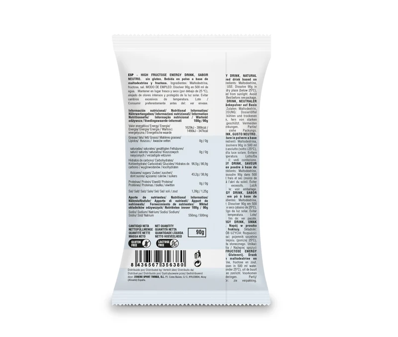 HIGH FRUCTOSE ENERGY DRINK 90g - Monodosis
