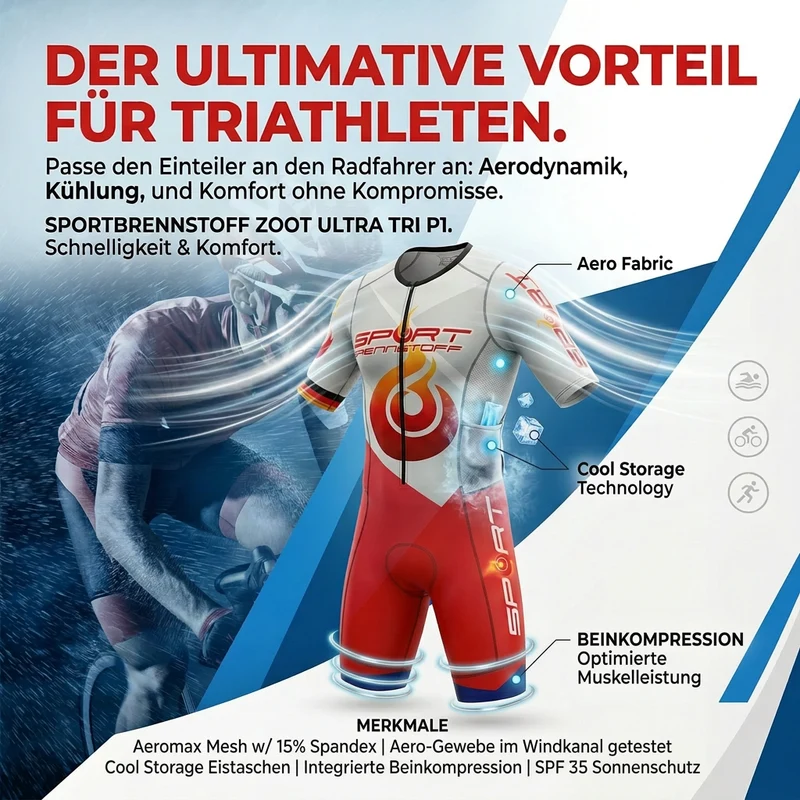 ZOOT Ultra Tri P1 Triathlon-Einteiler – SportBrennstoff Design