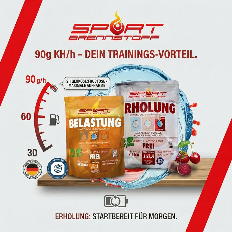 SportBrennstoff Belastungspaket – Sportgetränk & Recovery-Shake