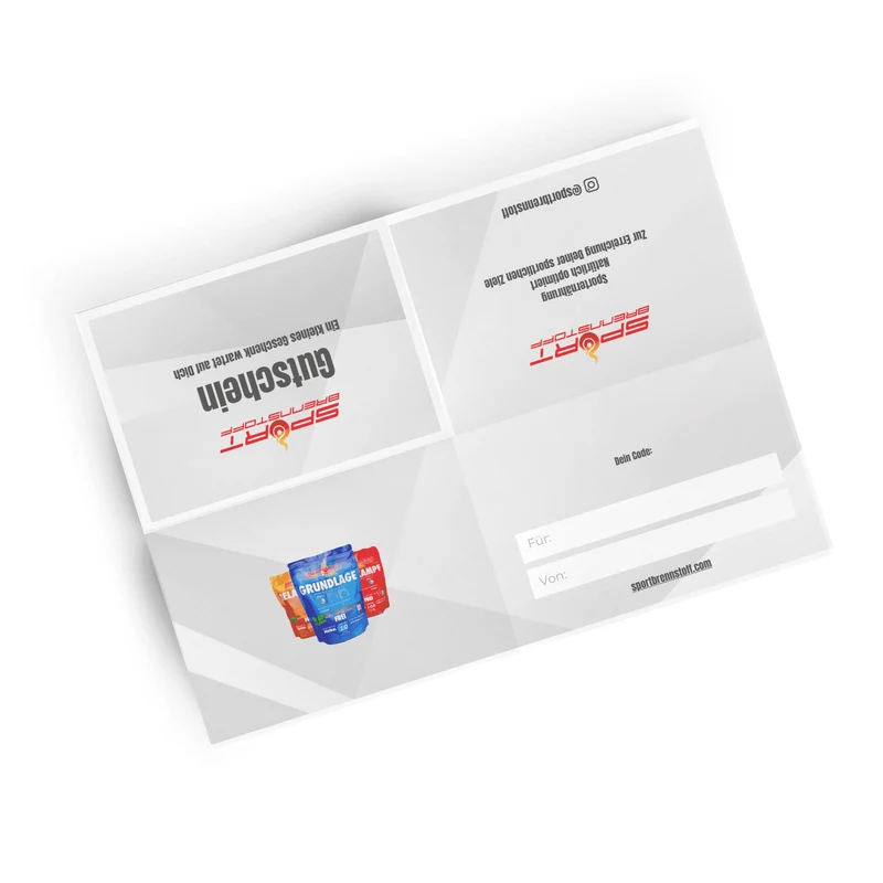 SportBrennstoff Geschenkgutschein – für Ausdauersportfans
