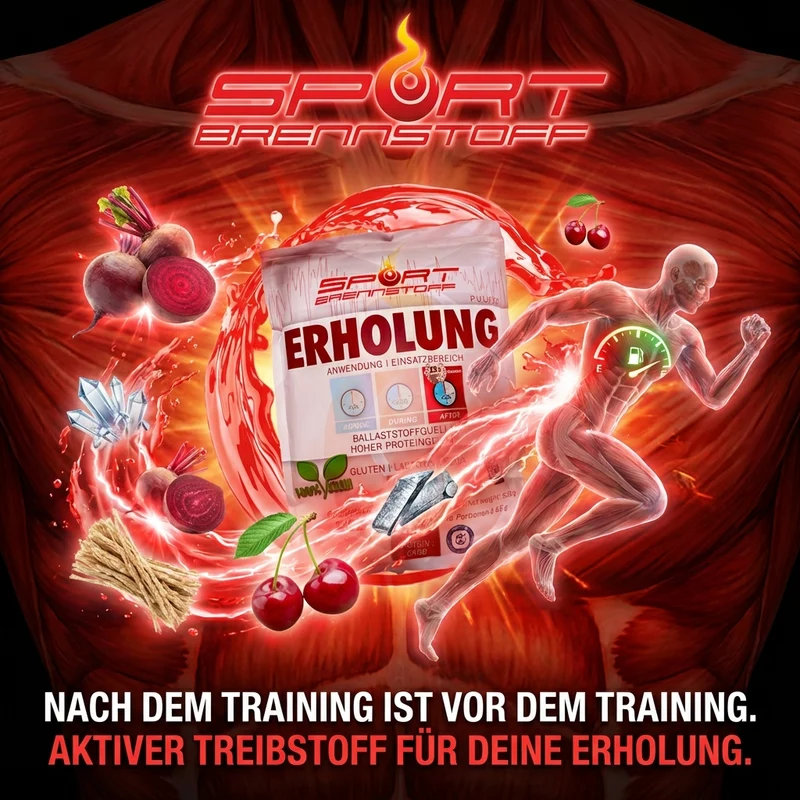 SportBrennstoff ERHOLUNG – Veganer Recovery-Shake Kirsche
