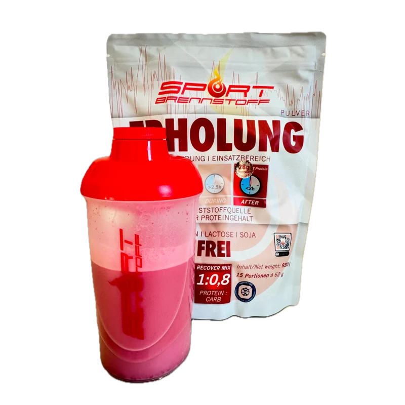 SportBrennstoff ERHOLUNG – Veganer Recovery-Shake Kirsche