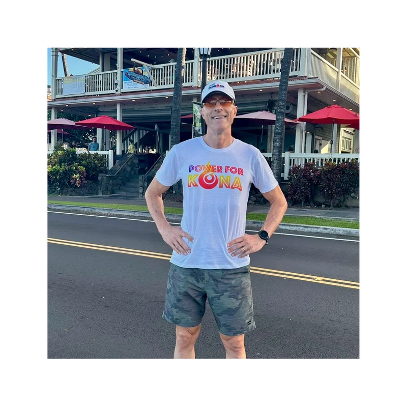 SportBrennstoff T-Shirt „Power for Kona“ – Weiß