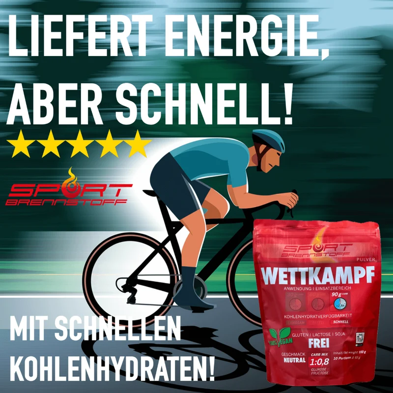 SportBrennstoff WETTKAMPF – Sportgetränk mit 90 g Kohlenhydraten