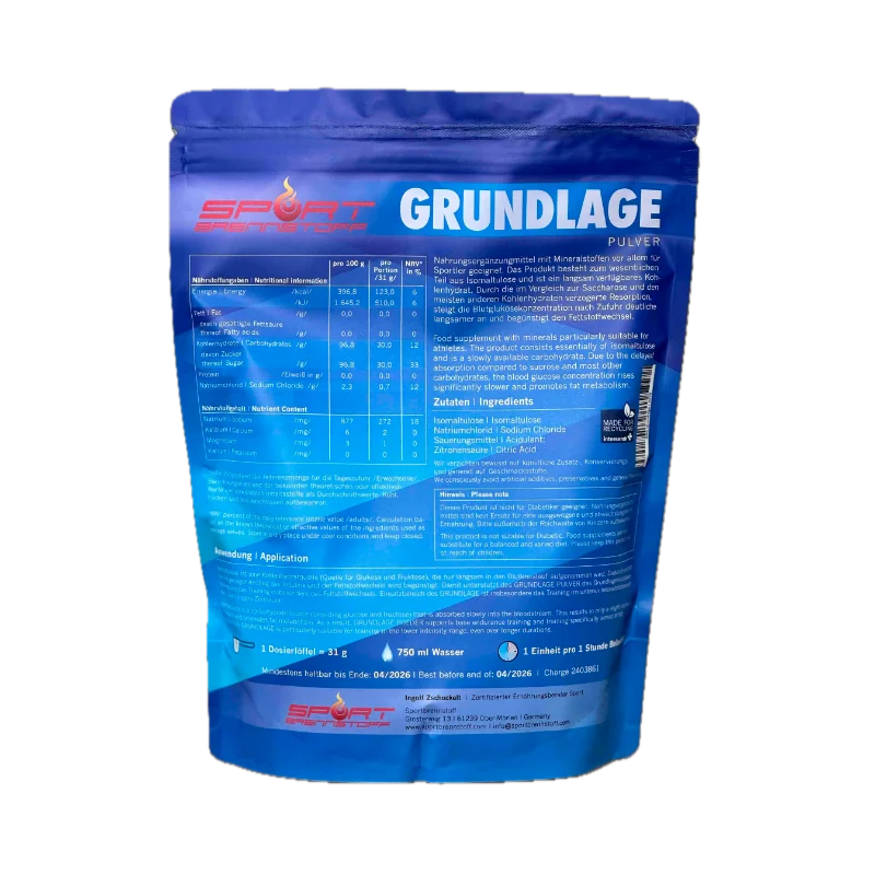 SportBrennstoff GRUNDLAGE – Sportgetränk für Zone-2-Training