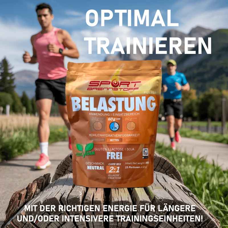 SportBrennstoff BELASTUNG – Sportgetränk mit 60 g Kohlenhydraten