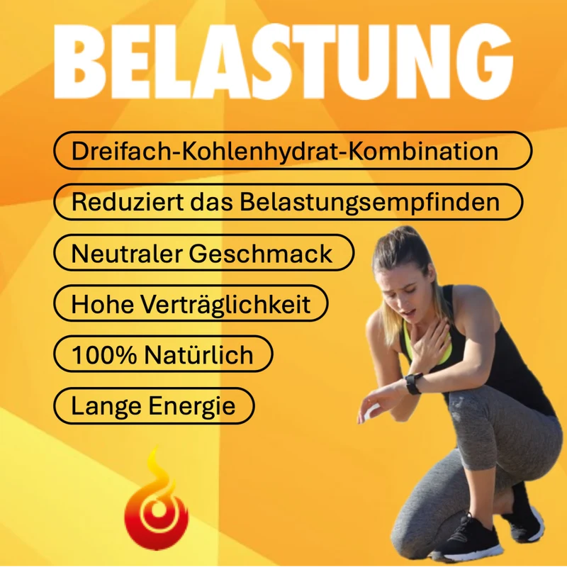 SportBrennstoff BELASTUNG – Sportgetränk mit 60 g Kohlenhydraten