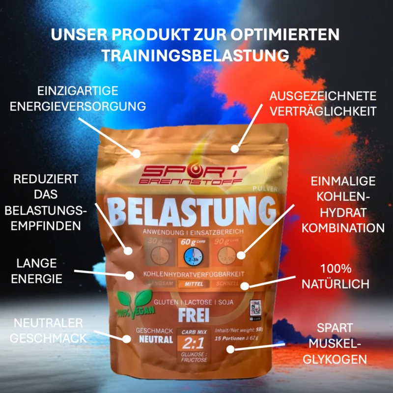 SportBrennstoff BELASTUNG – Sportgetränk mit 60 g Kohlenhydraten