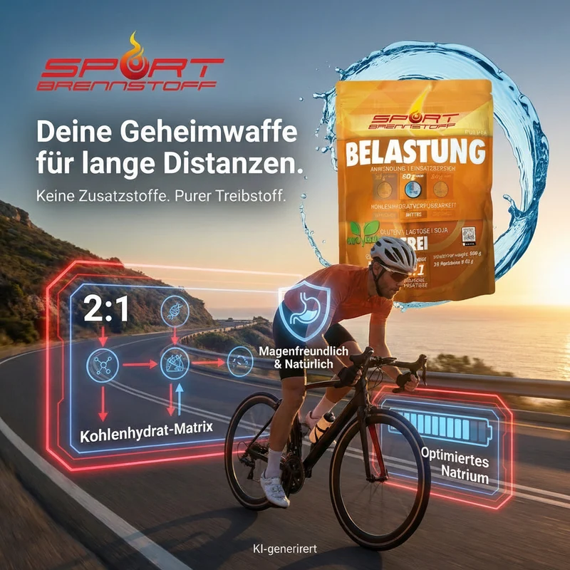 SportBrennstoff BELASTUNG – Sportgetränk mit 60 g Kohlenhydraten