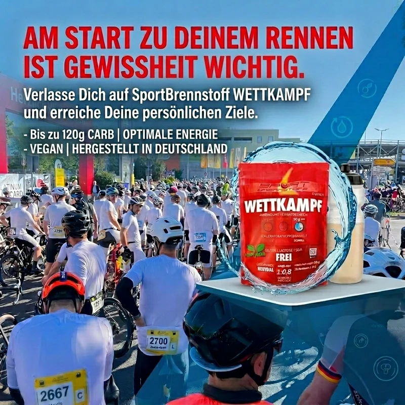 SportBrennstoff WETTKAMPF – Sportgetränk mit 90 g Kohlenhydraten