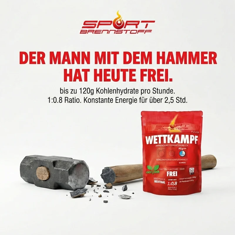 SportBrennstoff WETTKAMPF – Sportgetränk mit 90 g Kohlenhydraten