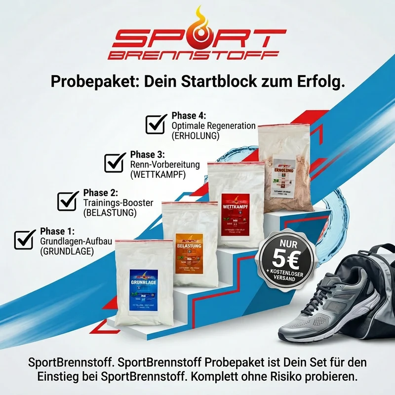 SportBrennstoff Probierpaket – 4 Pulverproben für 5 €
