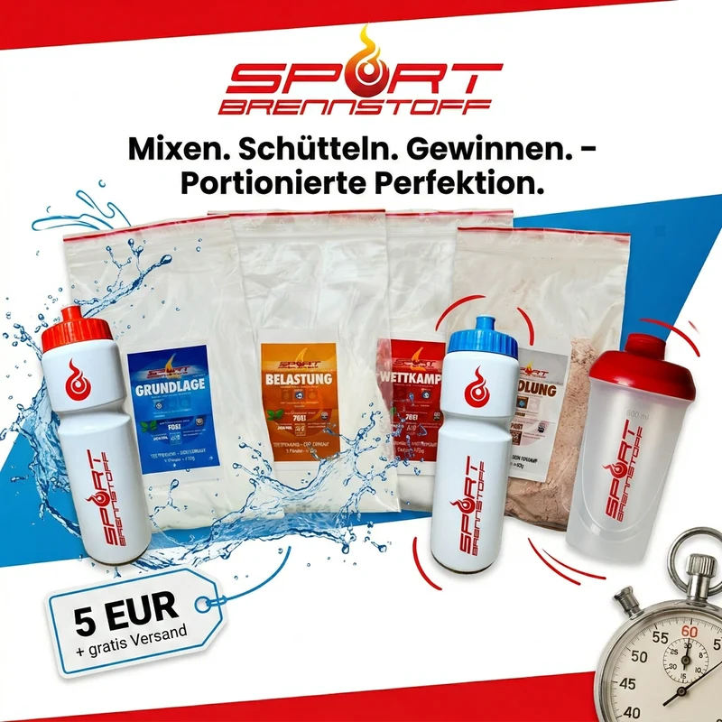 SportBrennstoff Probierpaket – 4 Pulverproben für 5 €