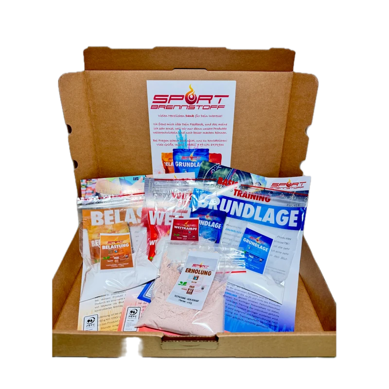 SportBrennstoff Probierpaket – 4 Pulverproben für 5 €