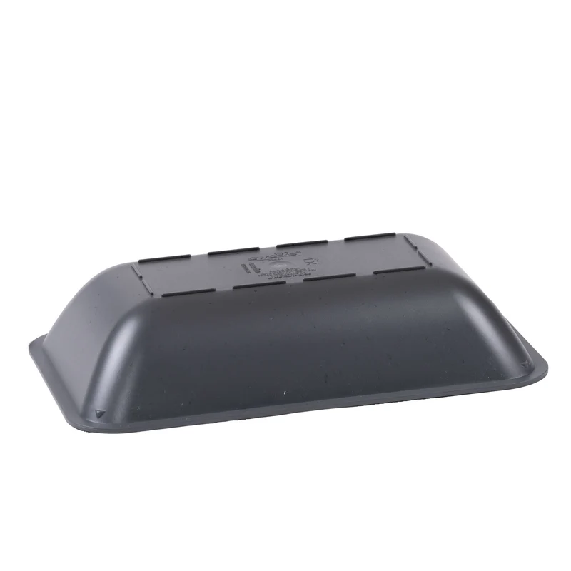 AWAVE® Festival Schale, mittel, 20 x 13,3 x 4,2 cm, grau, rPET, spülstraßengeeignet