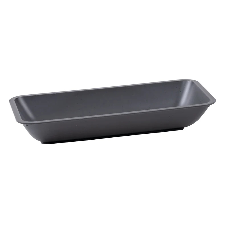 AWAVE® Festival Schale, groß, 26,9 x 13,4 x 4,2 cm, grau, rPET, spülstraßengeeignet