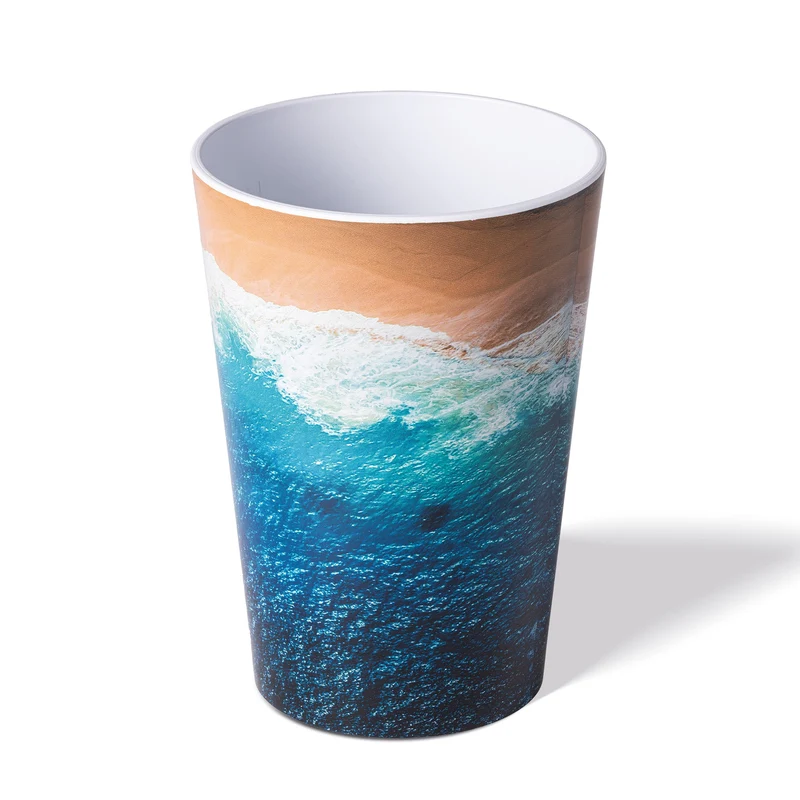 AWAVE® Festivalbecher, 300 ml, aus rPET, mit Eichstrich, stapelbar