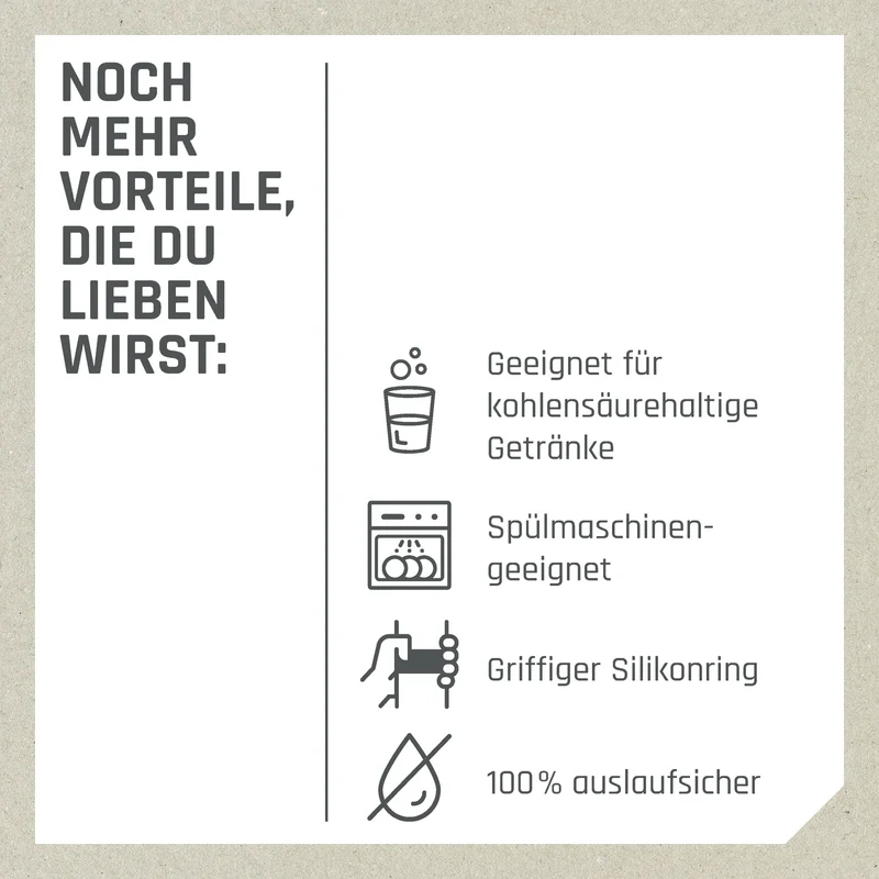 boddels PULLE Trinkflasche 1,0 l isoliert anthrazit/taupe